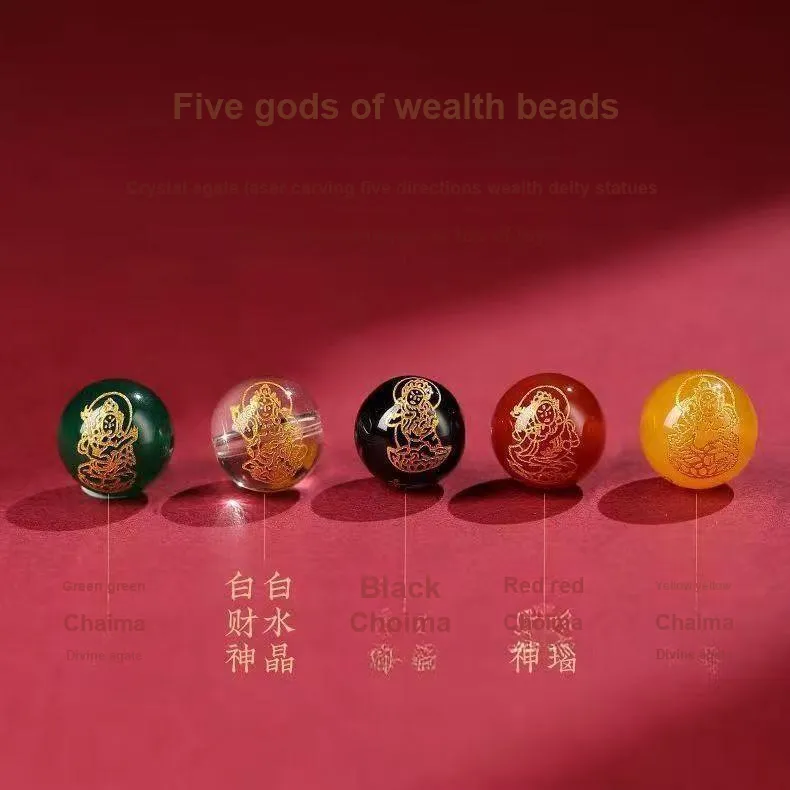YUFENGXI Reconstructed Cinnabar Bracelets Unisex-5