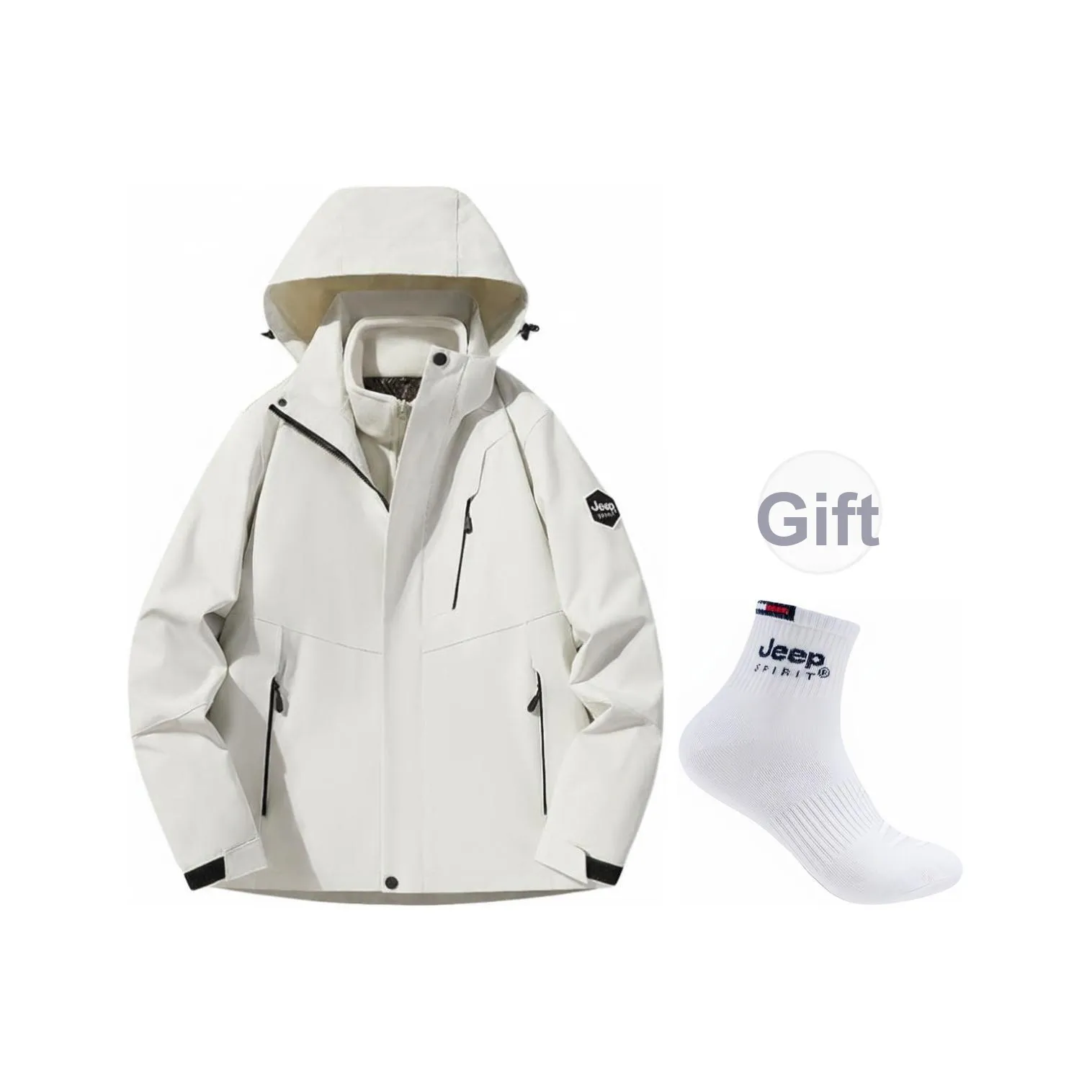 JEEP SPIRIT Водонепроницаемый Ветрозащитный Дышащий Устойчивый к истиранию Термический ветровка Унисекс