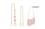 [Underarm One Shoulder]②Strawberry Chain 65cm+Flat O Decorative Chain