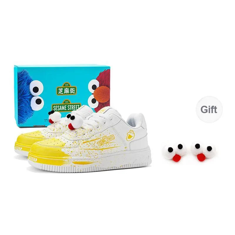 SESAME STREET Thermal Slip Resistant, Abrasion Resistant, Balance Height Increasing Low Top Skateboard Shoes Unisex-73