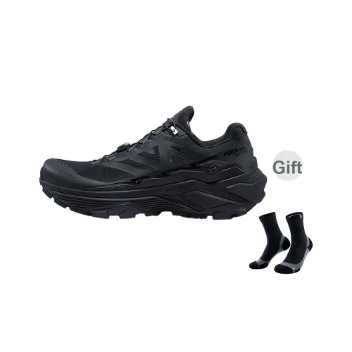 KAILAS FUGA Противоскользящие устойчивые к истиранию MID Trail беговые кроссовки мужские чернильно-черный широкий форма стопы