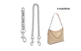 (Silver) Pig Nose Extender Chain+Decorative Chain 45cm