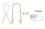 1.2cm Width Pearl 100cm+Decorative Chain 40cm[Includes Modified Tool]