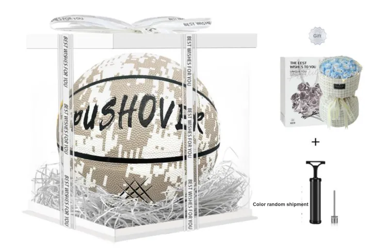 PUSHOVER PU Size 7 Basketball Size 7 Ball Training Unisex-33