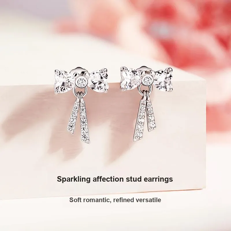Disney S925 Silver Stud Earrings Women's-1