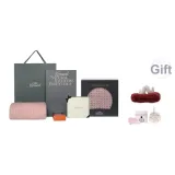 Cherry Blossom Pink[Same Style Bath Towels+Hair Drying Caps]Free Antler Hair Band *1, Cupping Glass *1, Rose Bath Ball *1