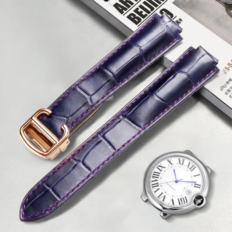 MILANQIAN M&Q Cartier Compatibility Watch Band 8/8.33/11/12/14mm Genuine Leather Material-21