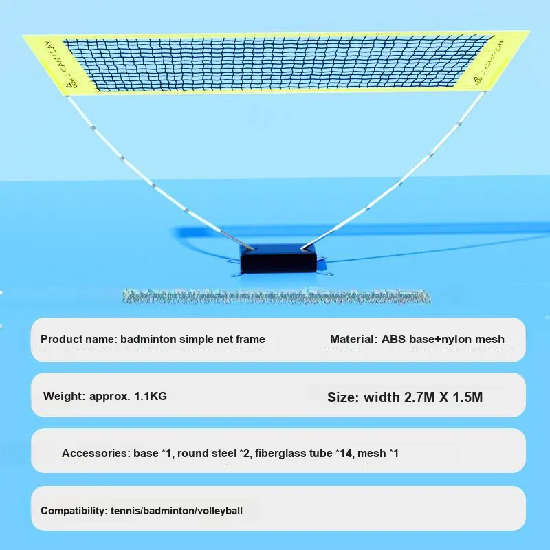 PEAK Foldable And Portable Badminton Nets Indoor And Outdoor Unisex-4