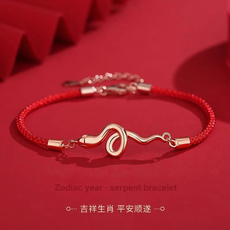MAGICPOLE 925 Sterling Silver Bracelets Women's Red-2