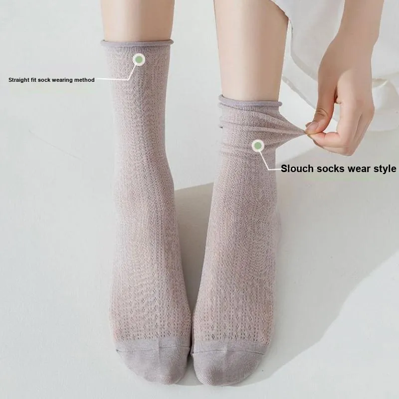 AOKANG Mid Calf Socks Women's 5 Pack-4