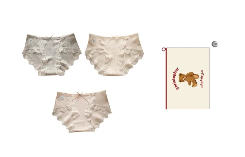 Caramella Underpants Women's Shopping Bag 3 Pack-3