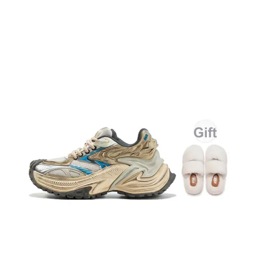 OGR визуально увеличивает рост Низкие кеды для бега Unisex Light Dune Разрушенный