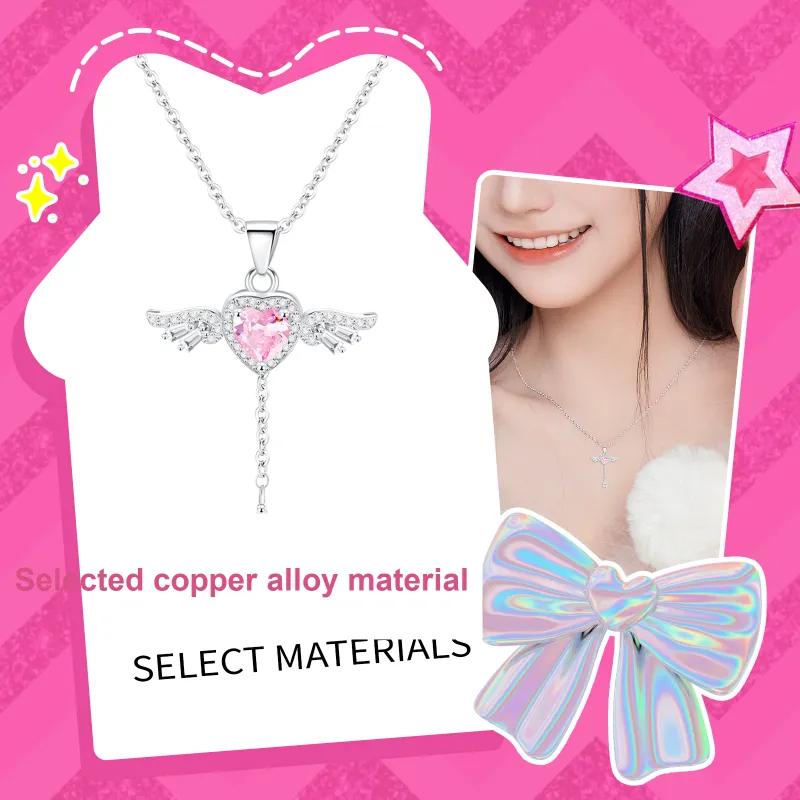Barbie Synthetic Cubic Zirconia Necklaces Unisex-6