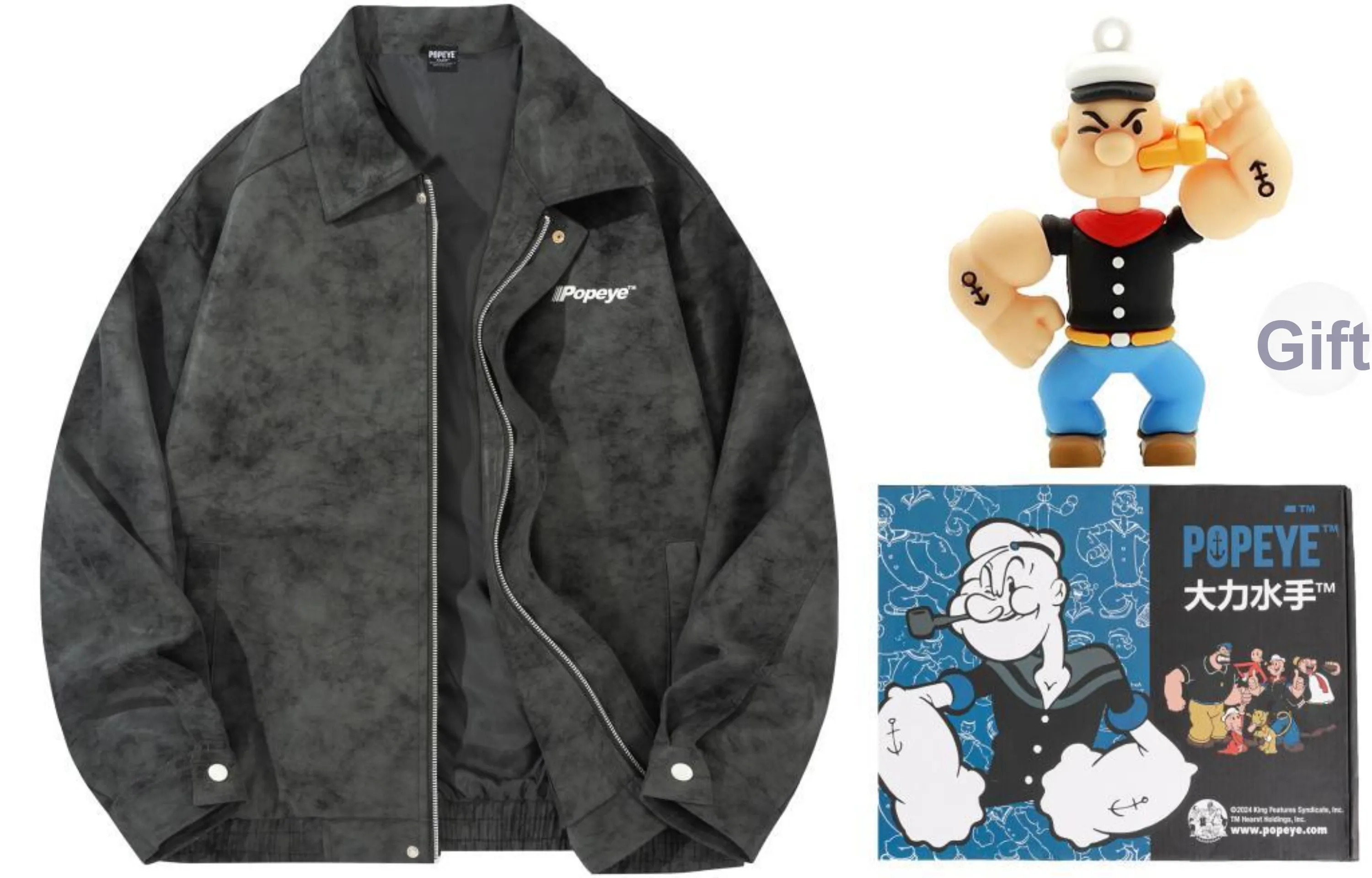 POPEYE Leather Jackets Unisex