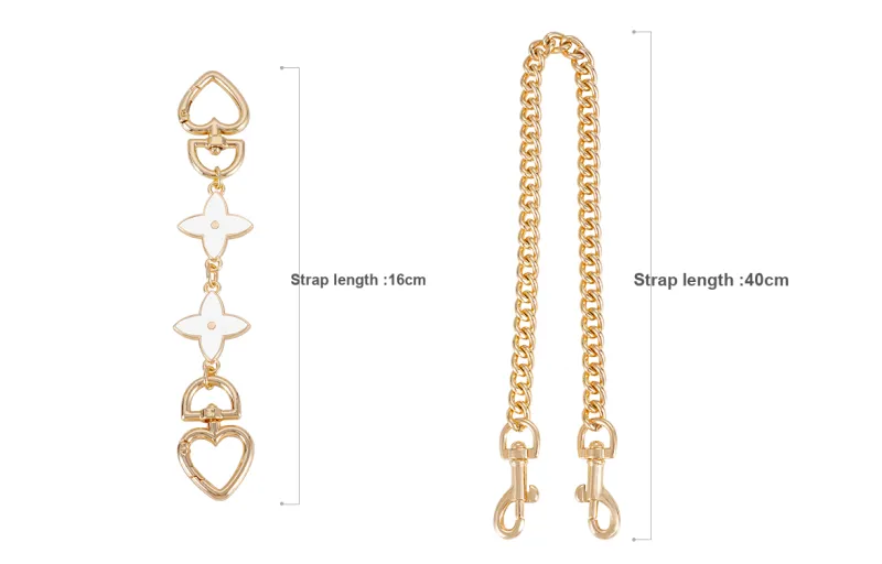 Lan Bao Fan Alloy Metal Bag Accessory Bag Strap Women's Gold/Silver-11