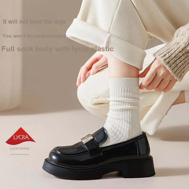 Lan Miao Mid Calf Socks Women's 5 Pack-23