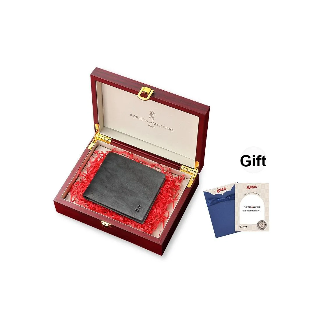 Roberta Di Camerino Мужской кошелек из коровьей кожи чековая застежка стандартный серый зеленый