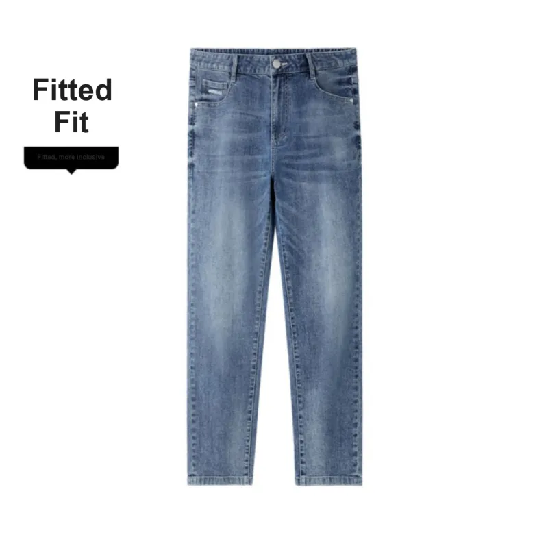 HLA Jeans Men Cooling Blue Gray Denim Gradient Medium 68-3