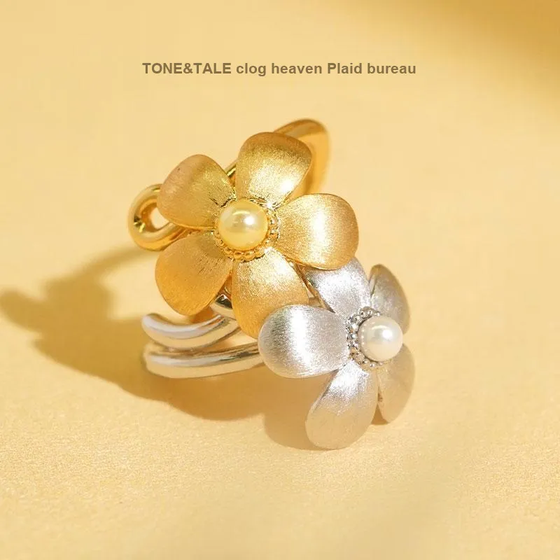 TONE & TALE Rhodium plated Copper Rings Women's-1