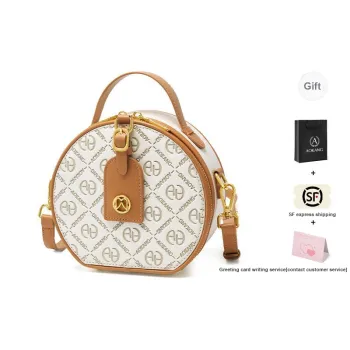 AOKANG Cow Leather Shoulder Bag, Crossbody Bag, Underarm Handbag Regular Women's Milkshake White