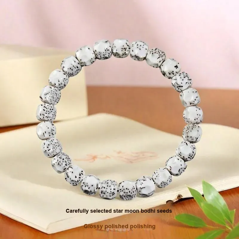 FOREVER MELODY Star Moon Bodhi Seeds Bracelets Men's-2
