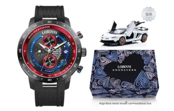 LOBINNI L Mechanical Movement Watch Men's Watches Cut Out Dial