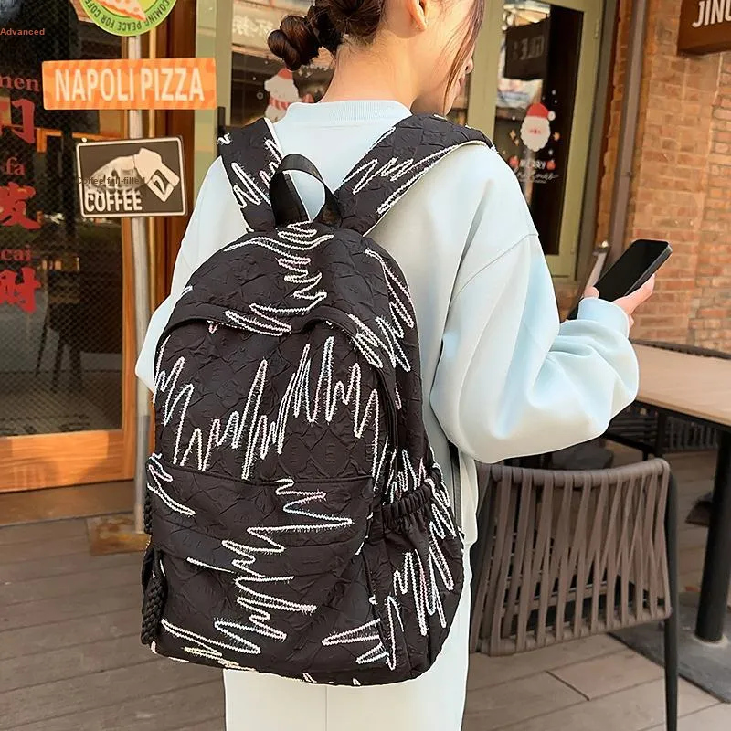BAODIDAISHU Nylon Backpack Women's Multicolor-11