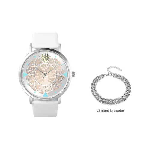 Ingyunshi Кварцевый механизм искусственная кожа ремешок унисекс серебристый циферблат