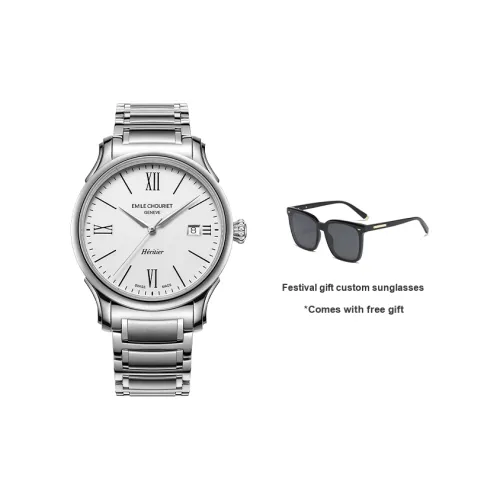 EMILE CHOURIET Автоматический Механический Механизм Мужские Часы 40 мм Белый