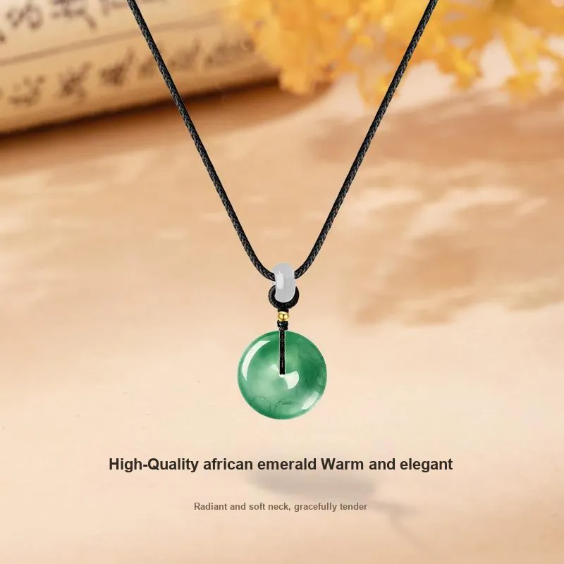 MISS TOOYA African Emerald Necklaces Unisex-2
