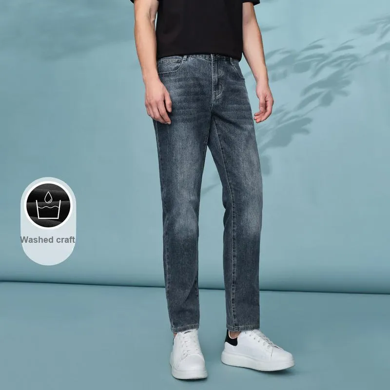 HLA Jeans Men Blue Gray Denim Gradient Medium 50-2