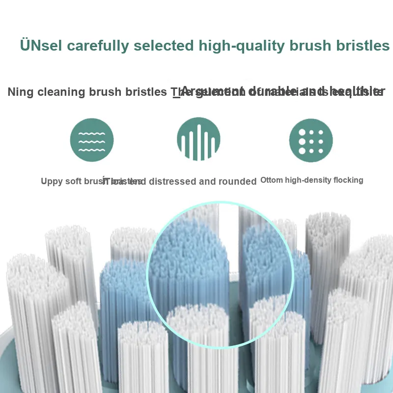 EIYEAH Compatible With Millet Mi Home Electric Toothbrush Heads Adults Unisex Hair Cleaning All Replacement Heads-12