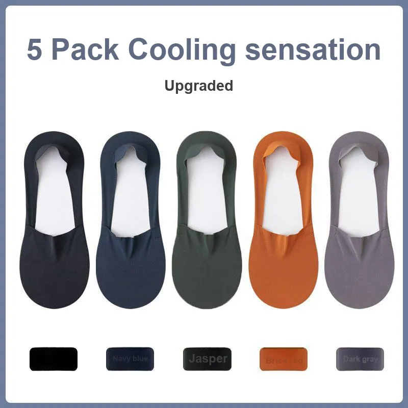 H YXIANG No Show Socks Unisex 5 Pack-1
