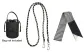 [Style 3]120cm Crossbody Leather Chain+Checkered Silk Scarf