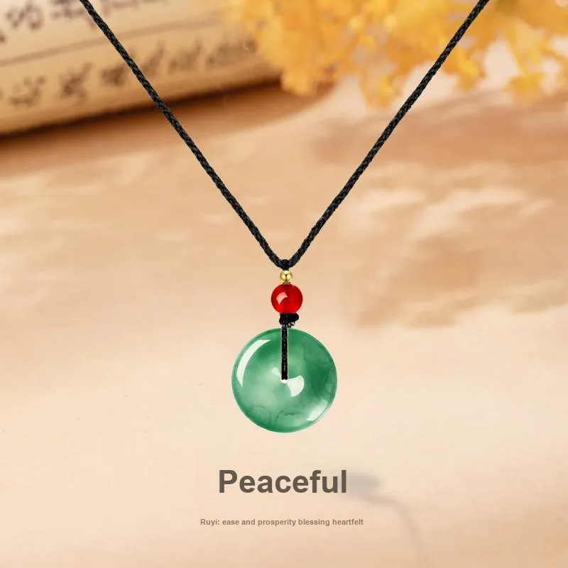 MISS TOOYA African Emerald Necklaces Unisex-1
