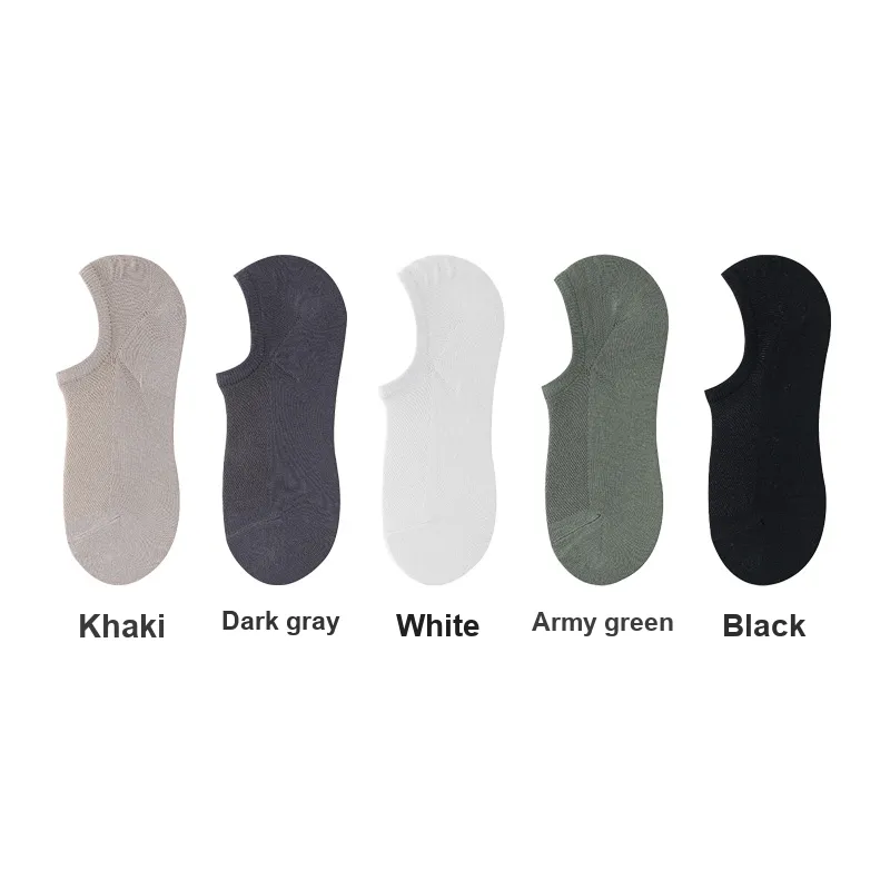 H YXIANG No Show Socks Men's 5 Pack-7