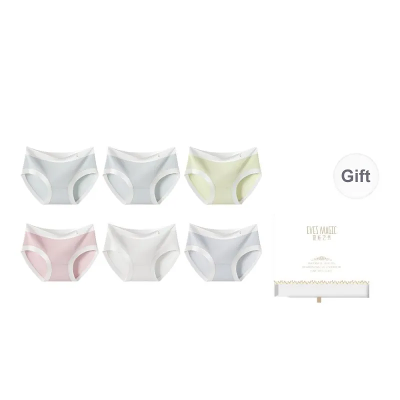 XIA.WA.ZHI.XIU Underpants Women's Shopping Bag 6 Pack-5