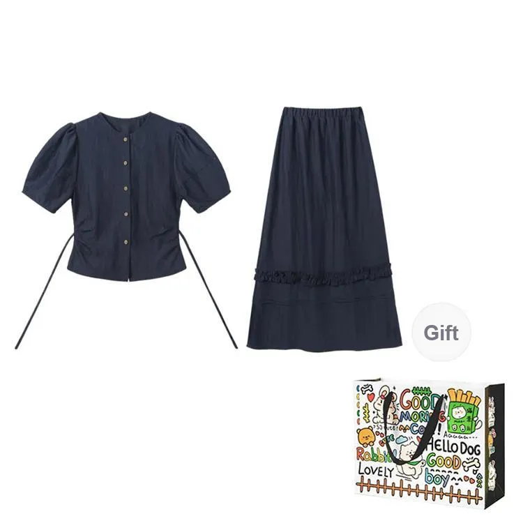 OURUOKE Two Piece Skirt Sets Women's-6