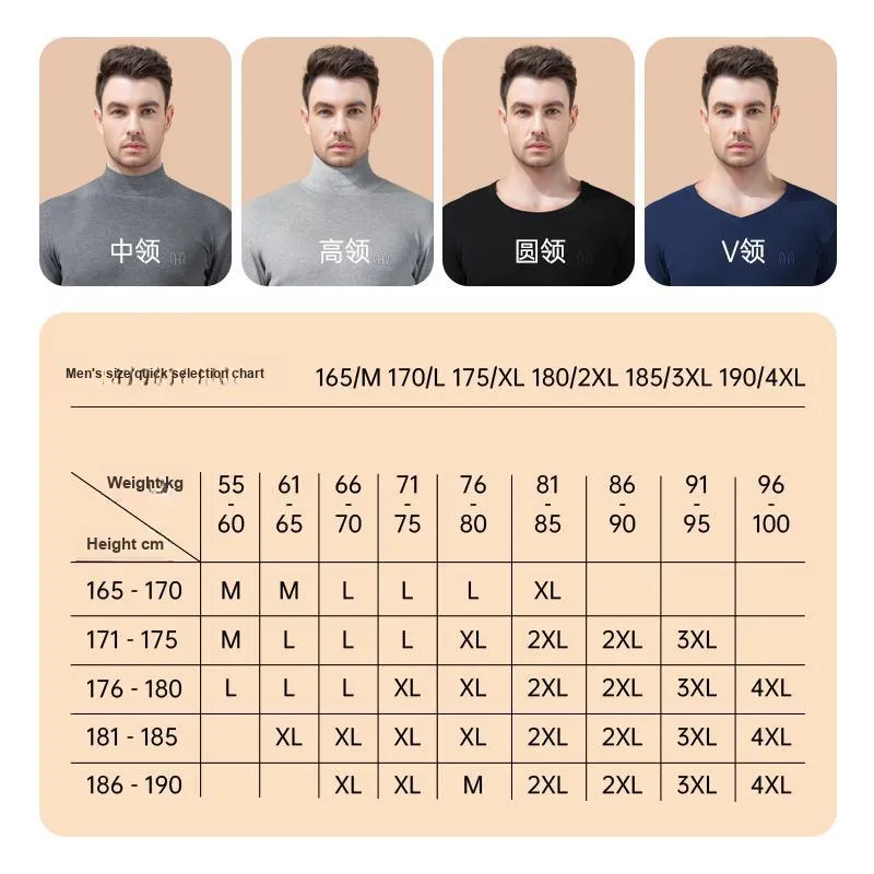 H YXIANG Men Thermal Sets-5
