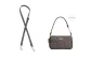 Black Double Pattern Adjustment Shoulder Strap 93-116cm (Moon Pattern)