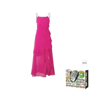 BVODE Slip Dresses Women's Rose Red Shopping Bag
