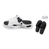 White[Random Comes with Same Size Bathroom Slippers, 1 Pack]