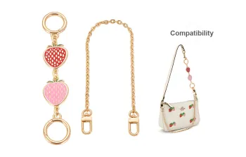 Lan Bao Fan Metal Decorative Chain Accessories Women's Red & Purple