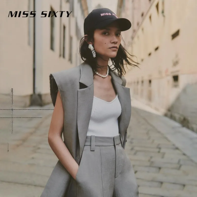 Miss Sixty Vests Women's Gray Green-1