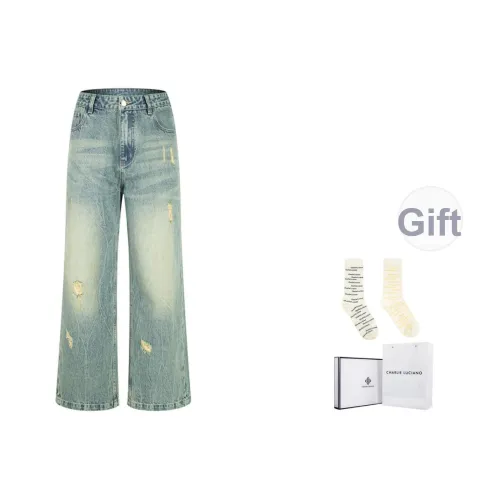 Charlie Luciano Светло-голубая коробка + носки случайный цвет и стиль унисекс джинсы