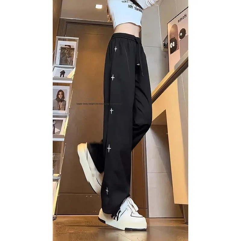 NOWSTIME Casual Pants Unisex Black-2