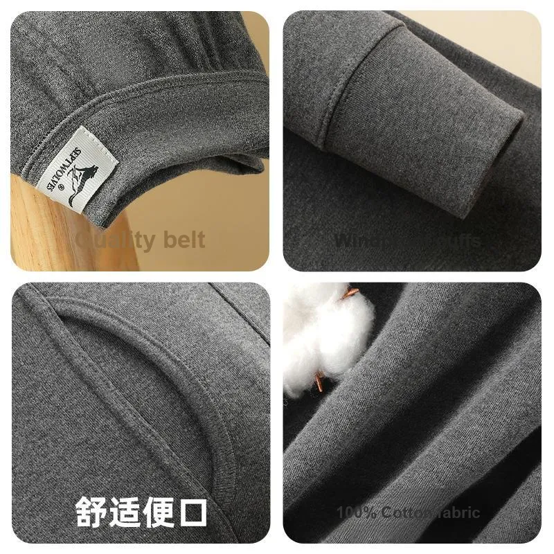 SEPTWOLVES Thermal Pants Men's 2 Pack+Shopping Bag-9