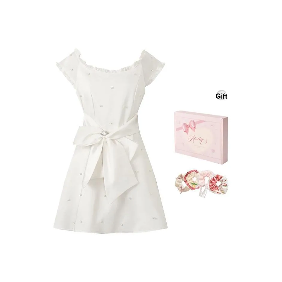 ACAINES Короткое платье с короткими рукавами женское