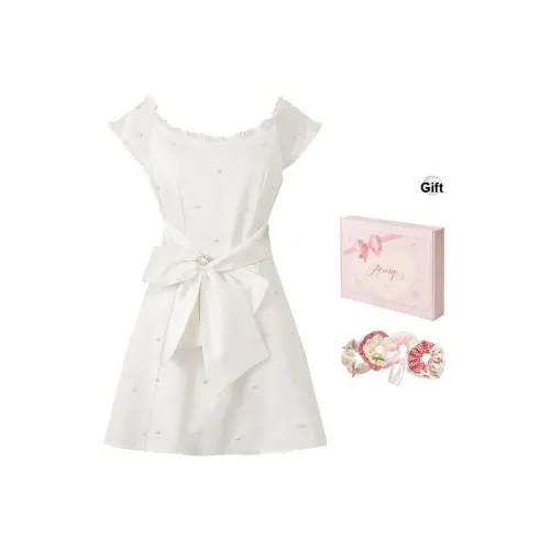 ACAINES Короткое платье с короткими рукавами женское