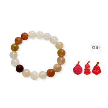 MUGONGZI Natural Golden Silk Jade Bracelets Unisex
